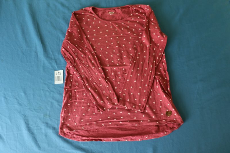 Langarm-Shirt mit Herzen