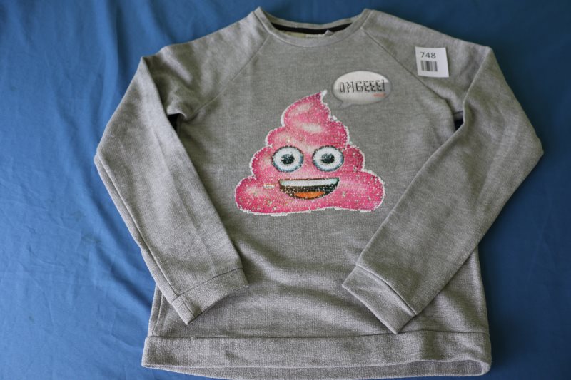 Pullover mit Paillettenmotiv