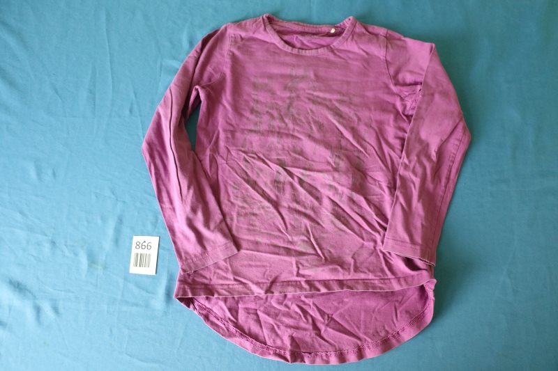 Lila Langarm-Shirt