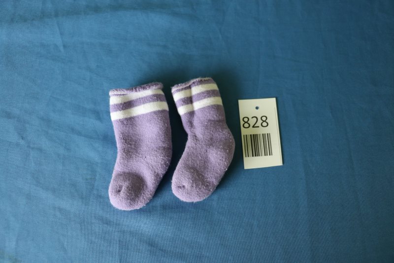 Lila Babysocken