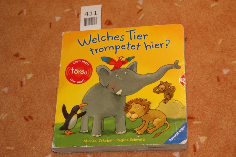 Welches Tier trompetet hier? Kinderbuch