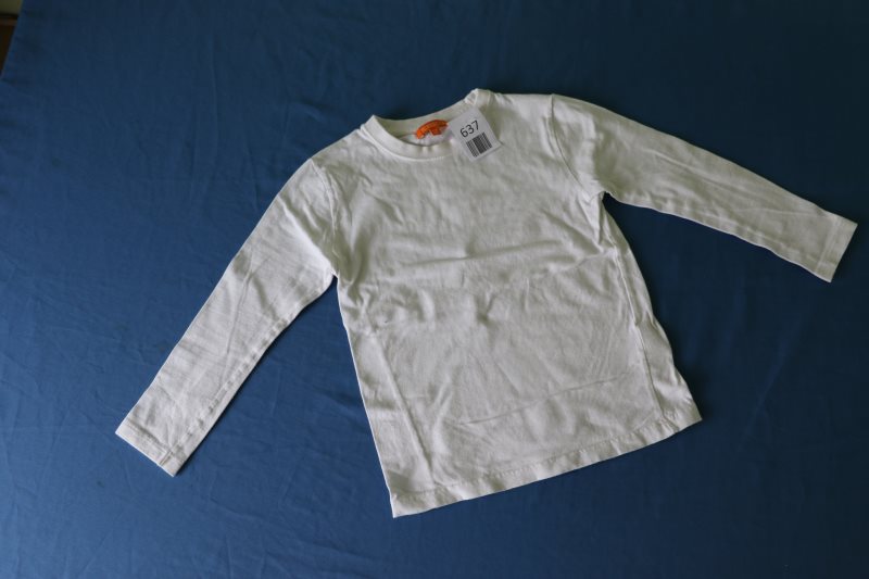 Weißes Langarm-Shirt