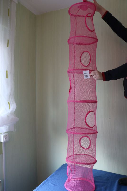 Aufhängregal, pinkes Netz