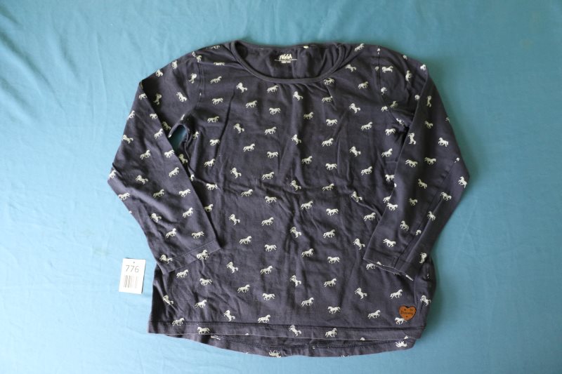 Langarm-Shirt mit Pferdemuster