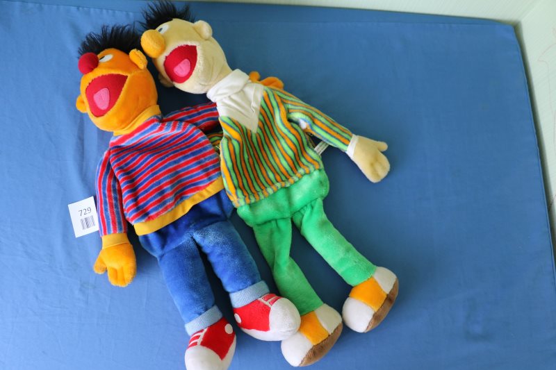 Stoffpuppen - Ernie und Bert