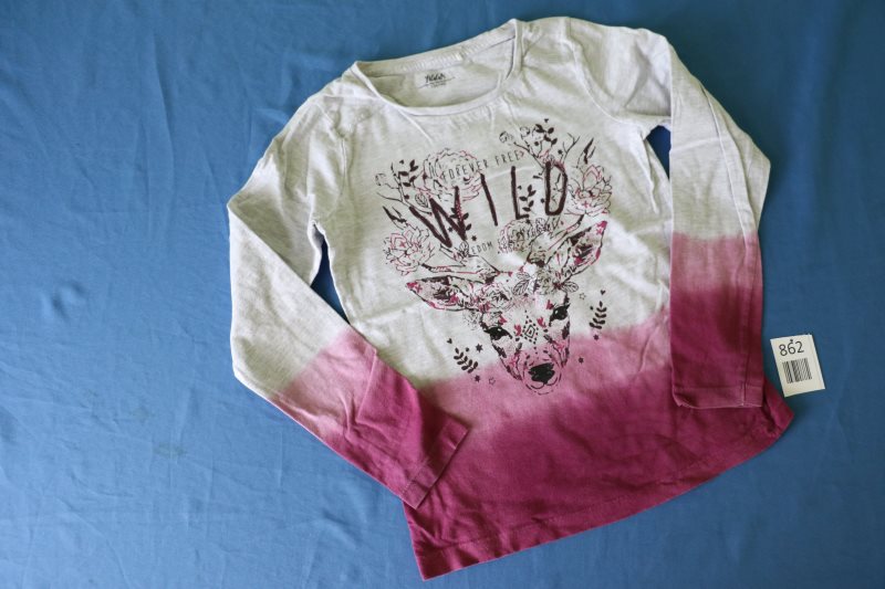 Langarmshirt mit Hirschmotiv