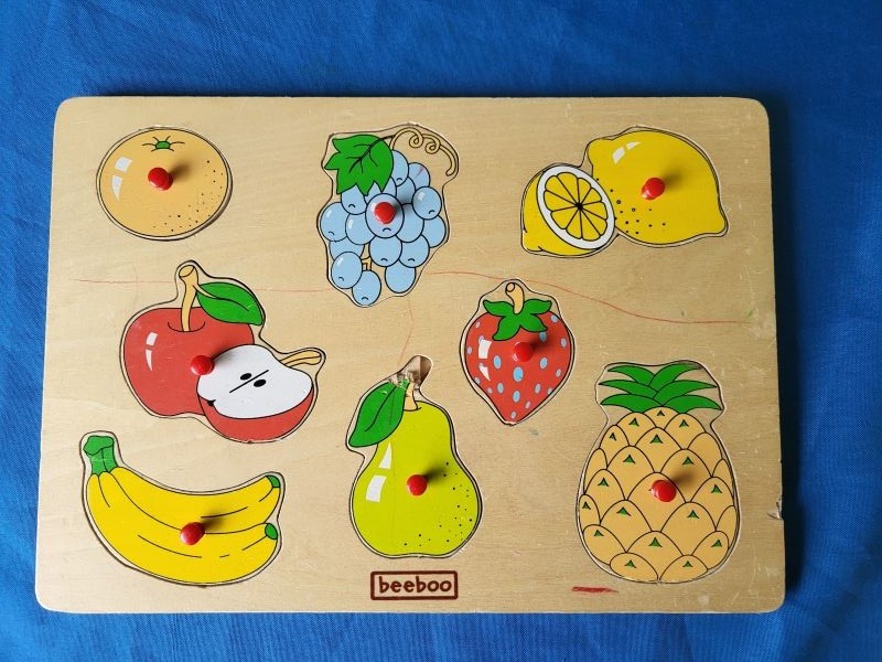 Obst Puzzle aus Holz